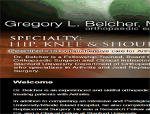 Tablet Screenshot of gregorybelchermd.com